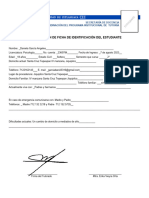 Actualización de Ficha de Identificación Del Estudiante