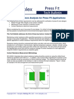 Technical Bulletin Press Fit Contact Resistance Analysis