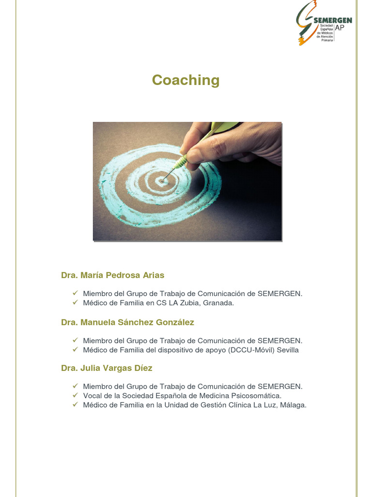 Coaching. Módulo 3 - Coaching de Salud | PDF | Aprendizaje | Comportamiento