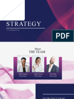 Blue and Pink Professional Business Strategy Presentation