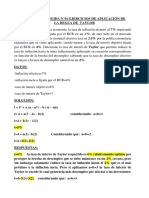 PRACTICA DIRIGIDA N°01 EJERCICIOS DE APLICACIÓN DE REGLA DE  TAYLOR