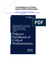 Palgrave Handbook of Critical Posthumanism Stefan Herbrechter Full Chapter