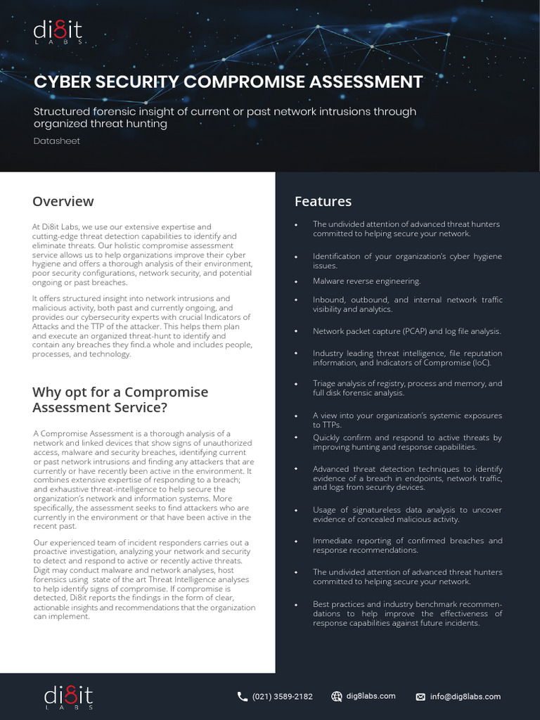 Cybersecurity Compromise Assessment Guide | PDF | Security | Computer ...
