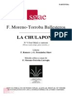La Chulapona (Nº8) - PARTITURA