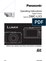 Panasonic LX3 Manual