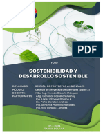 Foro 1 Sostenibilidad y Desarrollo Sostenible