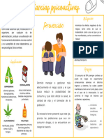 Folleto Tríptico de Servicio Marketing Diseño Empresa Ilustrado Doodle Morado y Amarillo