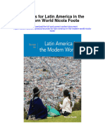 Sources For Latin America in The Modern World Nicola Foote All Chapter