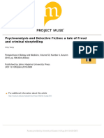 Psychoanalysis and Detective Fiction - A Tale of Freud and - Amy Yang, - Perspectives in Biology and Medicine, #4, 53, Pages 596-604