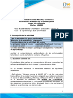 Guia de actividades y Rúbrica de evaluación - Unidad 3 - Caso 5 - Epidemiologia de la enfermedad