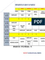 Horario 2024 Seminario