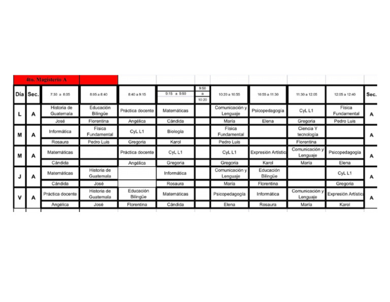 Horario 191