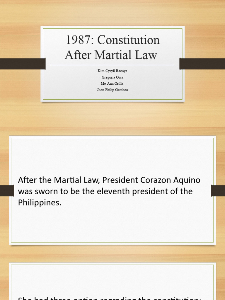 1987 Philippine Constitution Overview | PDF | Constitutional Amendment ...