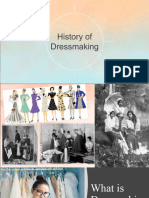HISTORY OF DRESSMAKING
