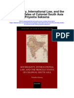 Sovereignty International Law and The Princely States of Colonial South Asia Priyasha Saksena All Chapter