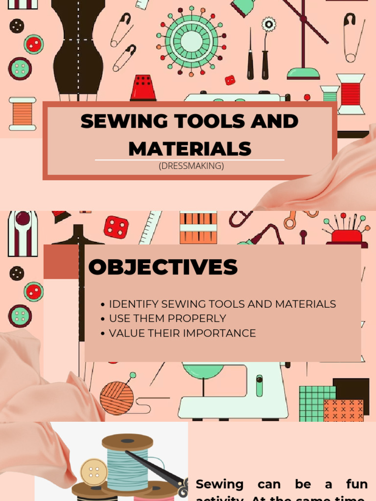 Essential Sewing Tools and Materials Guide | PDF | Sewing | Seam (Sewing)