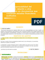 2.5 La Responsabilidad Del Auditor en Relación A Otra Información en Documentos Que Contienen Estados Financieros Auditados