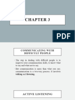 Chapter 3 Communicating With Difficult People