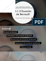 Fase 4 DINAMICA DE FUIDOS 4.1.3 Ecuación de Bernoulli