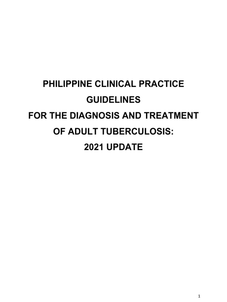  cpg philippine clinical practice guidelines for the diagnosis and