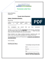 60) Termination Letter Form 9-1-6