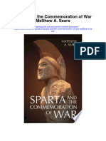 Sparta and The Commemoration of War Matthew A Sears All Chapter