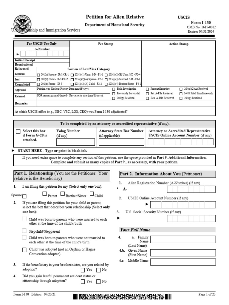 form i-130