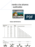 Nombrando A Los Alcanos Sustituidos