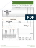 Analisis de Muestra de Café Tostado Molido