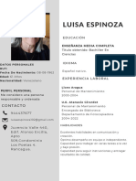 CV Con Foto Trabajo Formal Joven Blanco Neutro