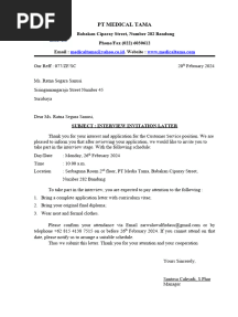 Surat Balasan B.Inggris