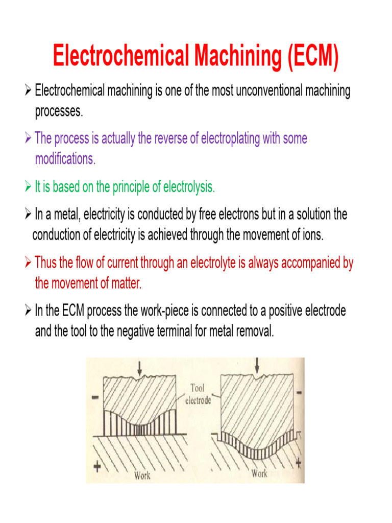 Electrochemical Machining Overview | PDF | Electrochemistry | Machining
