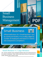 1 An Overview of Small Business