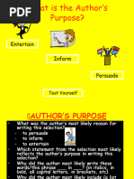 Authors Purpose Powerpoint