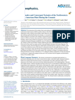 Kinematics and Convergent Tectonics of The Northwe