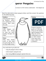 T TP 2660823 Interactive PDF Emperor Penguin Reading Comprehension Activity Sheet Ver 4