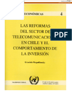 Las Reformas de La Telefonía Chilena Desde 1982