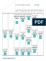 200 Hour YTT Zoom Schedule