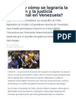 ¿Qué Es y Cómo Se Lograría La Transición y La Justicia Transicional en Venezuela - Voice of America - Spanish
