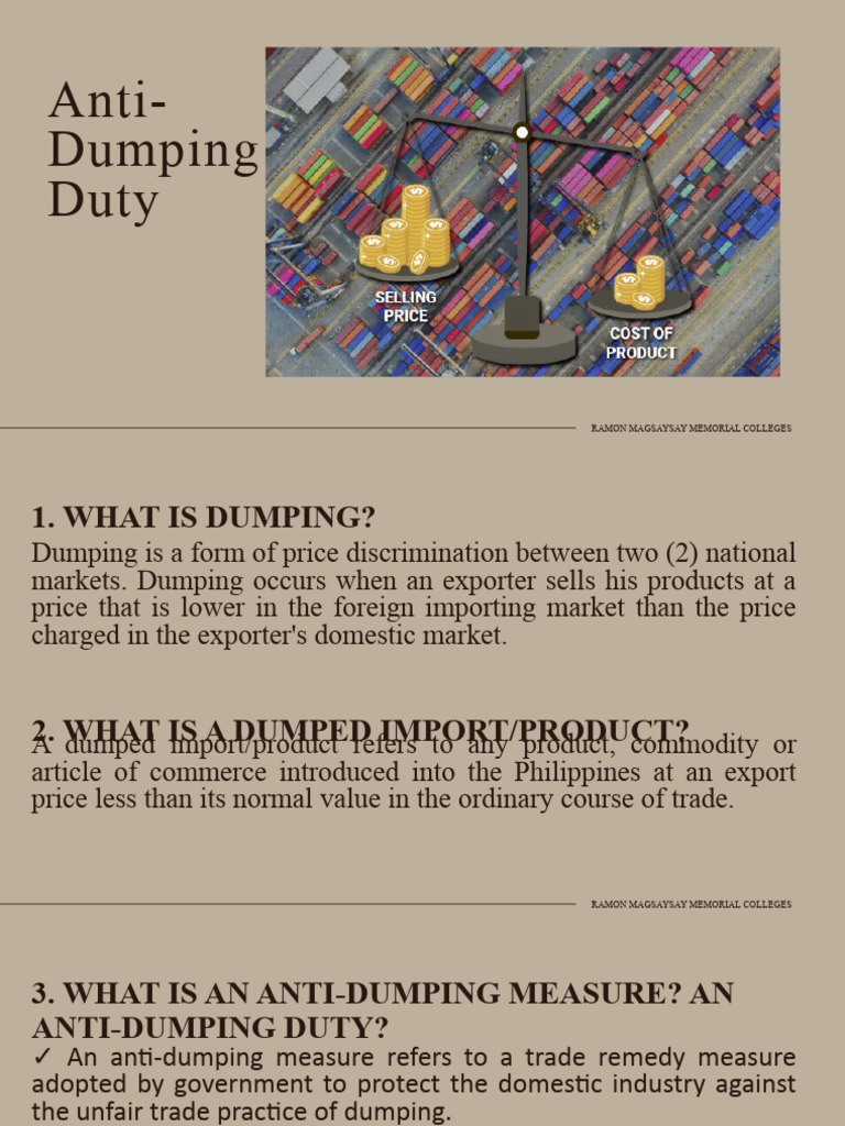 Anti Dumping20g4 Tm7.... | PDF | Dumping (Pricing Policy) | Economies