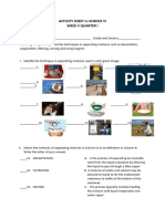 ACTIVITY SHEET in SCIENCE VI W5&6