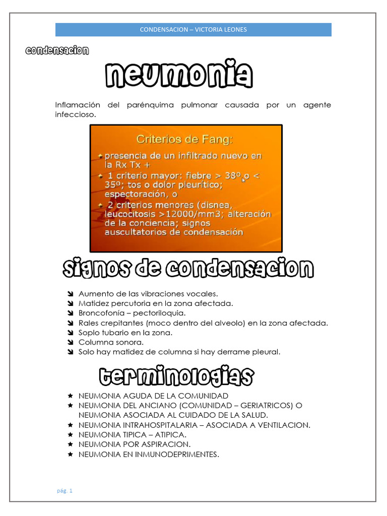 Clase Neumonia Pdf Asma Neumonía