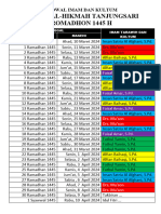 JADWAL IMAM Dan KULTUM 2024