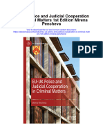 Eu Uk Police and Judicial Cooperation in Criminal Matters 1St Edition Mirena Pencheva Full Chapter