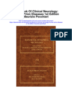 Handbook of Clinical Neurology Human Prion Diseases 1St Edition Maurizio Pocchiari Full Chapter