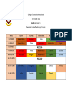 Horario Modificado 3A