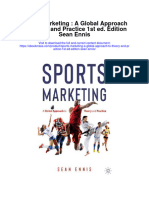 Download Sports Marketing A Global Approach To Theory And Practice 1St Ed Edition Sean Ennis all chapter