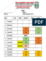 Horario Trigoso 2024