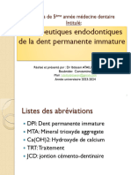 Endodontie Des DPI PR Atailia Pédiatrique 5 Eme Année