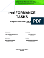 Performance Task 3rd Quarter